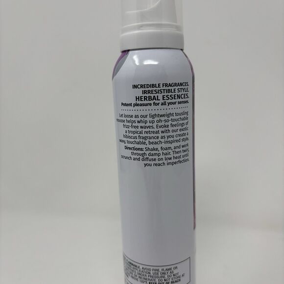 Herbal Essences Tousle Me Softly Mousse #2 Medium Hold Curls Hibiscus, 6.8oz - Picture 3 of 4